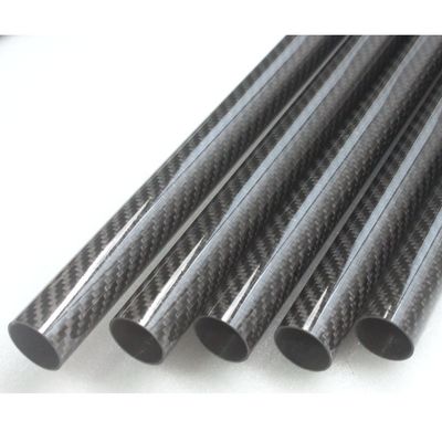 أنبوب ألياف الكربون 3K 10mm 12mm 15mm 18mm 22mm 30mm 40mm 50mm