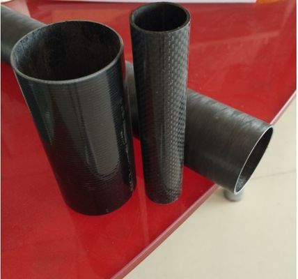 1.5&quot; 1 2&quot; ID/OD تخصيص أنبوب الألياف الكربونية عالية درجة الحرارة 1000mm 500mm 330mm في الطول