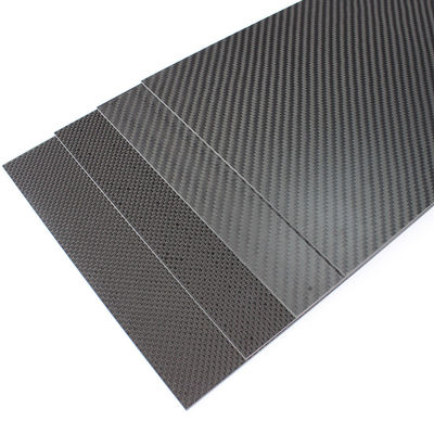 10 ملم 5 ملم 3 ملم سميكة الألياف الكربونية لوحة 3k Twill النسيج للطائرات الهليكوبتر Rc الكوادكوبتر المالكوبتر