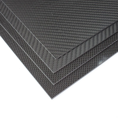 10 ملم 5 ملم 3 ملم سميكة الألياف الكربونية لوحة 3k Twill النسيج للطائرات الهليكوبتر Rc الكوادكوبتر المالكوبتر