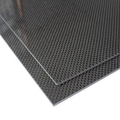 ورقة لوحة الألياف الكربونية 1mm 1.5mm 2mm 2.5mm 3mm لـ Cnc