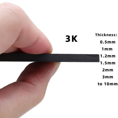 ورقة لوحة الألياف الكربونية 1mm 1.5mm 2mm 2.5mm 3mm لـ Cnc