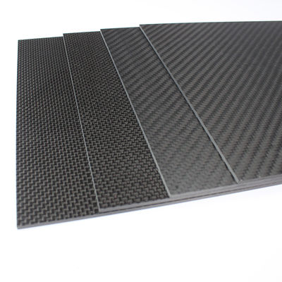 ورقة 3k من ألياف الكربون 3mm سميكة 1 4 &quot; 1.5 mm لامعة متطاطية عادي Twill منسوجة