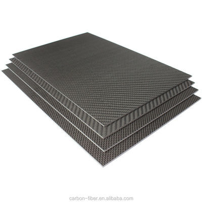 مصنع أفضل مبيعات 3mm 3k ورق ألياف الكربون المصفوفة في نسيج ألياف الكربون 200 * 300mm