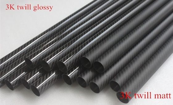 2m 20mm 3k أنبوب ألياف الكربون ألياف الكربون إطار الدراجة أنبوب الكربون ويبي قارب المقابس