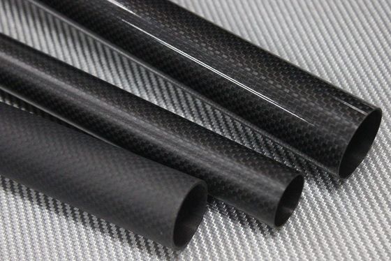 أنبوب ألياف الكربون 3K 10mm 12mm 15mm 18mm 22mm 30mm 40mm 50mm
