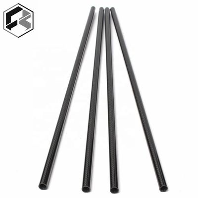 أنبوب ألياف الكربون 3K 10mm 12mm 15mm 18mm 22mm 30mm 40mm 50mm