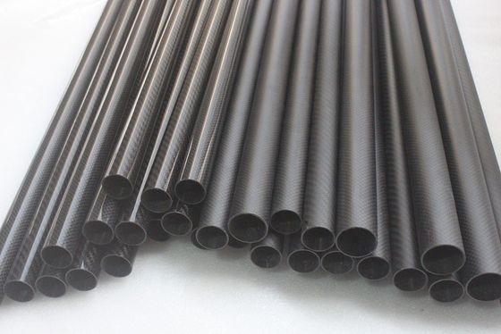 أنبوب ألياف الكربون 3K 10mm 12mm 15mm 18mm 22mm 30mm 40mm 50mm
