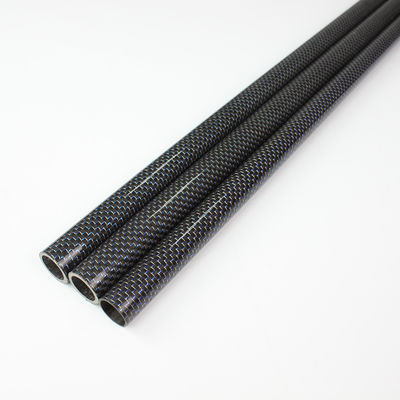 3mm 4mm 5mm قطب أنابيب الألياف الكربونية قطب قبو للدراجة الكربونية الإطار 30x28x1000mm
