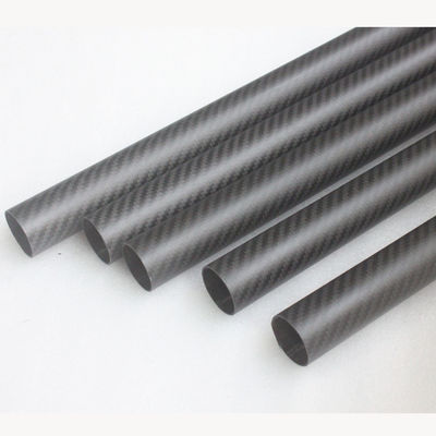 3mm 4mm 5mm قطب أنابيب الألياف الكربونية قطب قبو للدراجة الكربونية الإطار 30x28x1000mm