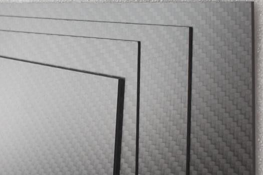 الطباعة الساخنة 1mm 1.5mm 2mm 3mm 4mm 3K Twill اللامع للكربون
